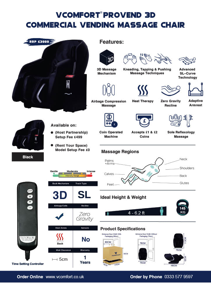 ProVend Vending Massage Chair