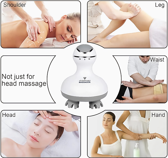 Head, Scalp and Body Massager